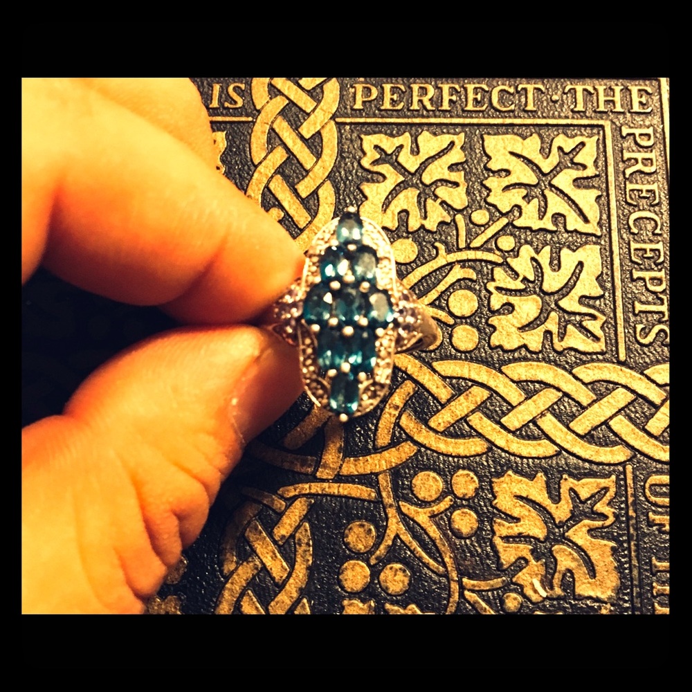 High quality Topaz 975 silver women’s ring